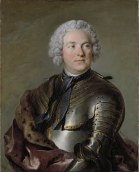 Charles Gustave de Tessin, szwedzki arystokrata i polityk - Portret Carla Gustafa Tessina (1695-1770), autorstwa Tocque, Louisa (1696-1772). olej na płótnie