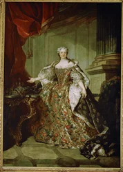 Maria Leszczyńska, królowa Francji, żona Ludwika XV, córka Stanisława Leszczyńskiego, króla Polski ...