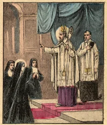 Order Nawiedzenia Najświętszej Maryi Panny - Św. Franciszek Salezy - Św. - Grawerowanie z „Nauczanie religijne