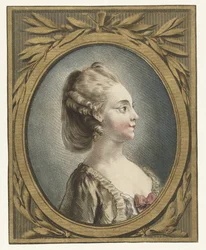 Portret młodej kobiety tete