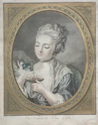 Kobieta pijąca kawę, 1774