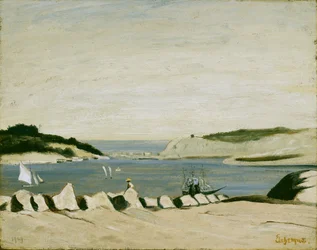 Scena nadmorska, 1909 (olej na papierze, oprawiona na płótnie)
