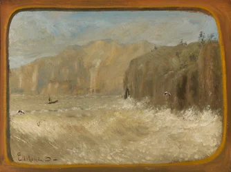Dwie mewy i klify, ca. 1913-1921.