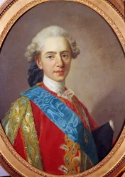 Portret Ludwika XVI, króla Francji, a następnie księcia Berry (1754-1793) Obraz Louis Michel van Loo (1707-1771) 1769 Nd. 0,64 x 0,49 m²