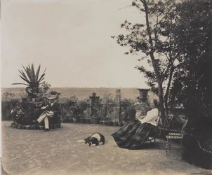 Bez tytułu Relaksujący mężczyzna i kobieta, c. 1854.