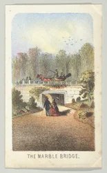 Marmurowy most, w pobliżu jeziora, z serii Widoki w Central Parku, Nowy Jork, część 3, 1864.