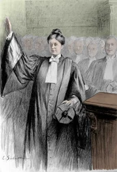 Jeanne Chauvin (1862-1926) została zaprzysiężona 7 grudnia