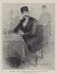 Nasz Królewski Gość, Jego Wysokość Muzaffer-ed-Din, Szach Persji