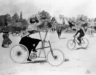 Les Vélocipédistes - Louis Vallet, Biblia. art deco