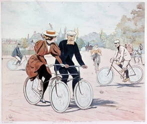 Tandem - rysunek L. Vallet