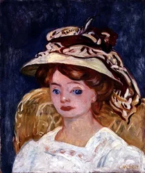 Młoda kobieta, ok. 1907 r. (olej na płótnie)