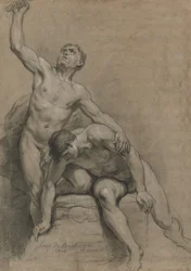 Dwa akty męskie, 1710.