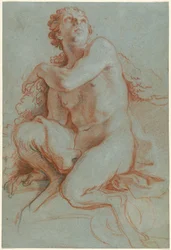 Siedzący faun