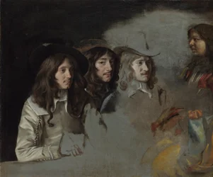 Trzech mężczyzn i chłopiec, ok. godz. 1647-1648