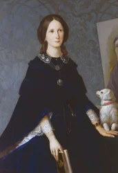 Autoportret, ok. 1865, obraz Louisy Grace Bartolini (1818-1865), olej na płótnie