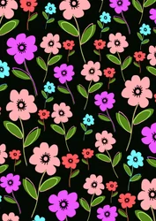 Retro kwiatowy (cyfrowy)
