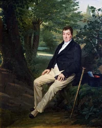 La Fayette w parku zamku La Grange