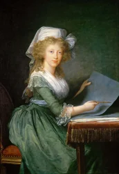 Księżniczka Luisa Maria z Neapolu i Sycylii 1773-1802, c. 1790.