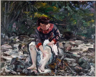 Dziewczyna w potoku, 1913