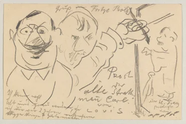 Lovis Corinth do Carla Strathmanna: pocztówka, data stempla pocztowego 10 sierpnia 1904