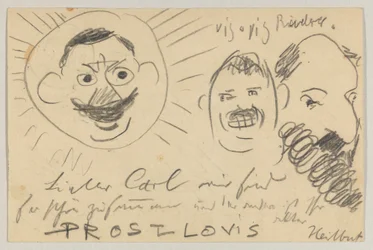Lovis Corinth do Carla Strathmanna: pocztówka, data stempla pocztowego 12 grudnia 1902
