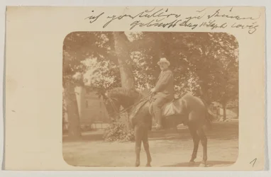 Lovis Corinth do Carla Strathmanna: pocztówka, data stempla pocztowego 5 września 1910 r.