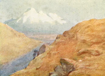 Ilustracja do życia HM Stanleya (kolorowa litografia)