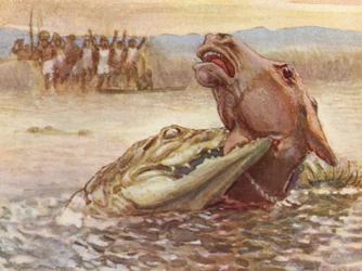 Ilustracja do życia HM Stanleya (kolorowa litografia)