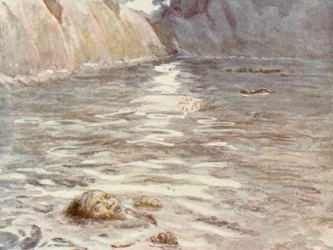 Ilustracja do życia HM Stanleya (kolorowa litografia)