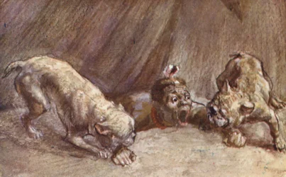 Ilustracja do życia HM Stanleya (kolorowa litografia)