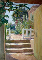 Schody w Prowansji Malarstwo Josepha Loysa Prata (1879-1934), XX wiek.