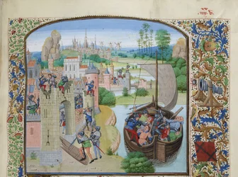 Masakra kupców z Gandawy w Audenarde 1380, ok. 1470-1475.