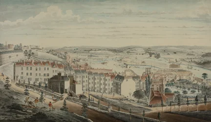 Widok Granby Hill, Clifton, od zachodu (akwarela na papierze)