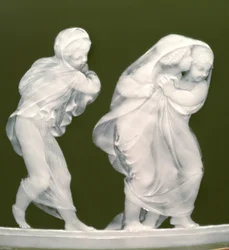 Fragment pary wazonów „Les alteres y les frileux”