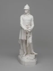 Statuetka Parian ware porucznika (później majora) Williama Hodsona