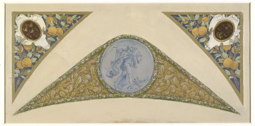 Szkic schodów festiwalowych w paryskim ratuszu: Lew, między 1888 a 1898 (olej)