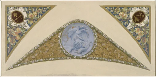 Szkic schodów festiwalowych w paryskim ratuszu: Poisson, między 1888 a 1898 (olej)