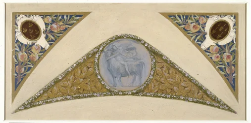 Szkic świątecznych schodów w Hôtel de Ville de Paris: Bull, ok. 1888-1898 (olej na kalce technicznej)