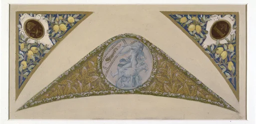Szkic schodów Fêtes w paryskim ratuszu: Capricorne, między 1888 a 1898 (olej)