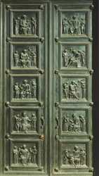 Итали, Флоренц, Санта Мария дель Фиорийн сүм, олны ариун дагшин хаалга, Лука делла Роббиа (ойролцоогоор 1400-1482) (ЮНЕСКО-гийн Дэлхийн өв