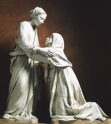 Włochy, Pistoia, kościół San Giovanni Fuor Civitas, Nawiedzenie, Luca della Robbia (ok. 1400-1482)