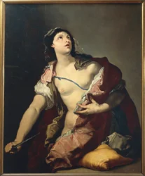 Śmierć Lukrecji, reż. Luca Giordano, olej na płótnie