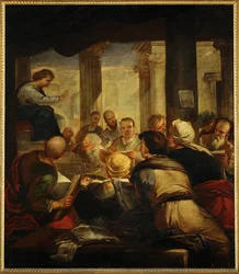 Jezus naucza lekarzy w świątyni (obraz na płótnie)