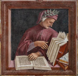 Dante czyta swoje prace (fresk)