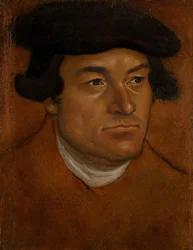 Portret mężczyzny w czarnej czapce
