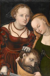 Judith mit dem Haupt des Holofernes und einer Dienerin Judith z głową Holofernesa i służącą