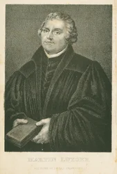 Marcin Luter, litografia autorstwa Jamesa Webera (ok. 1824-86), ok. 1850 r.