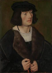 Portret mężczyzny z różańcem, ca. 1508.