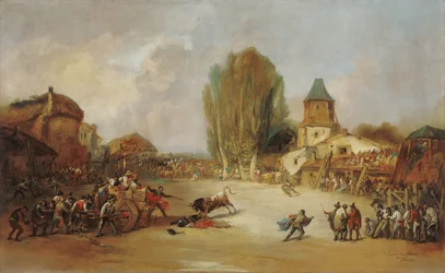 Goring podczas wiejskiej walki byków