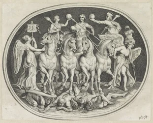 Allegorische triumph van keizer Licinius Różne figury Agati Antique (tytuł serii)